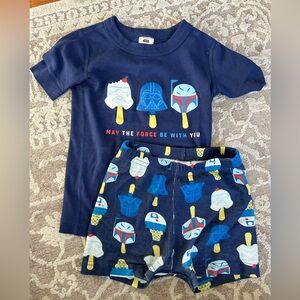 Hanna Andersson boys shorts pajamas.